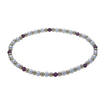 Beautiful Pearls Silver Bracelet BRS-1197
